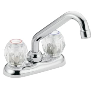 Moen® 4975 Chateau® Centerset Laundry Faucet, 2.2 gpm Flow Rate, 4 in Center, Polished Chrome, 2 Handles, Import