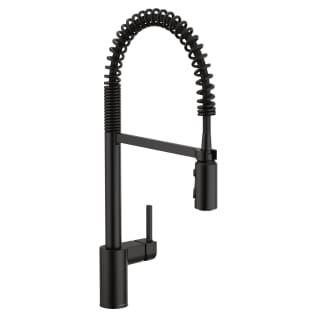 Moen® 5923BL Pre-Rinse Spring Pulldown Kitchen Faucet, Align™, 1.5 gpm Flow Rate, High-Arc Spout, Matte Black, 1 Handle, Import