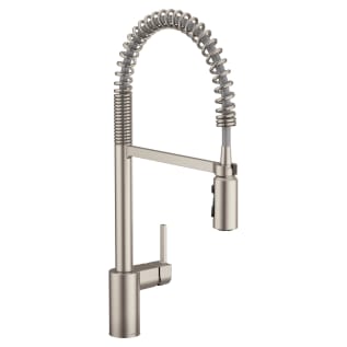 Moen® 5923SRS Align™ Pre-Rinse Spring Kitchen Faucet, 1.5 gpm Flow Rate, Pull-Down Spout, Spot Resist® Stainless Steel, 1 Handle, Import