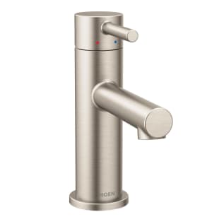Moen® 6190BN Standard Bathroom Faucet, Align™, 1.5 gpm Flow Rate, 3-5/16 in H Spout, 1 Handle, Pop-Up Drain, 1 Faucet Hole, Brushed Nickel, Function: Traditional
