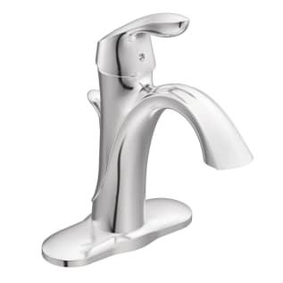 Moen® 6400 Bathroom Faucet, Eva®, 1.5 gpm Flow Rate, 4-7/8 in H Spout, 1 Handle, Pop-Up Drain, 1 Faucet Hole, Polished Chrome, Function: Traditional
