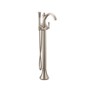 Moen® 655BN Wynford™ Floor Mount Tub Filler Faucet, Brushed Nickel, 1 Handle, Domestic, Commercial