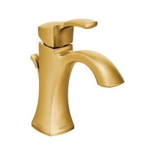 Moen® 6903BG Centerset Bathroom Faucet, Voss™, Commercial, 1.2 gpm Flow Rate, 4-11/16 in H Spout, 1 Handle, Lift Rod Drain, 1 Faucet Hole, Brushed Gold, Function: Traditional