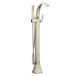 Moen® 695BN Floor Mount Tub Filler Faucet, Voss™, 1.75 gpm, Brushed Nickel, 1 Handle, Import