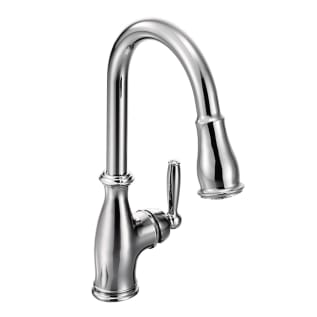 Moen® 7185C Brantford™ Kitchen Faucet, 1.5 gpm Flow Rate, Polished Chrome, 1 Handles, 1/3 Faucet Holes, Function: Traditional, Domestic