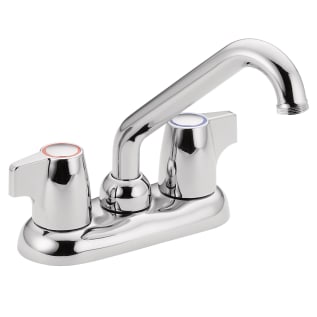 Moen® 74998 Chateau® Centerset Laundry Faucet, 2.2 gpm Flow Rate, 4 in Center, Polished Chrome, 2 Handles, Import