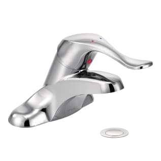 Moen® 8420 Centerset Bathroom Faucet, M-BITION™, Polished Chrome, 1 Handle, Metal Pop-Up Drain, 1.2 gpm