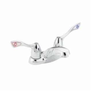 Moen® 8800F05 M-BITION™ Centerset Bathroom Faucet, Polished Chrome, 2 Handles, 0.5 gpm Flow Rate