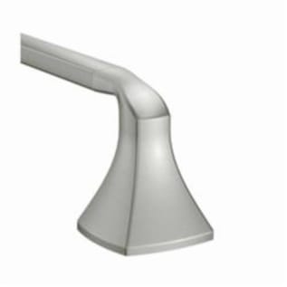 Moen® YB5124BN Towel Bar, Voss™, 24 in L Bar, 2.92 in OAD x 2.11 in OAH, Stainless Steel, Brushed Nickel, Import