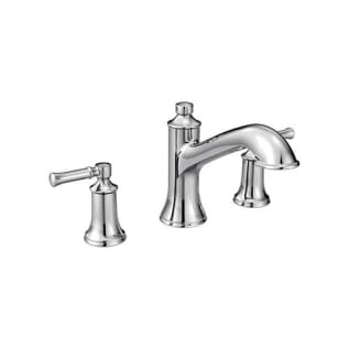 Moen® T683 Dartmoor™ Roman Tub Faucet, 10 in Center, Polished Chrome, 2 Handles, Function: Traditional, Domestic