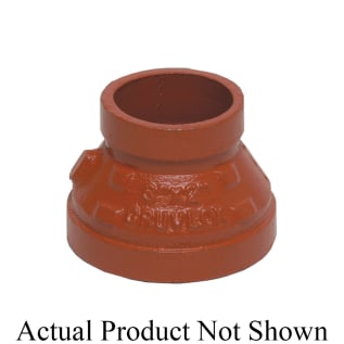 Gruvlok® 0390130615 FIG 7072 Concentric Reducer, Carbon Steel, 5 x 2-1/2 in Nominal, SCH 40/STD, Grooved End Style, Galvanized, Domestic