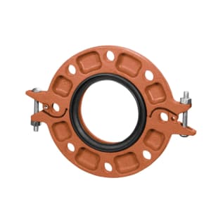 Gruvlok® 0390201044 FIG 7012 Pipe Flange, 3 in Nominal, Ductile Iron, Grooved Connection, Domestic