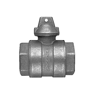 Mueller Co 300™ B-20283N 3/4 Ball Curb Valve, 3/4 in, FNPT, Brass Body, EPDM/Nitrile Softgoods