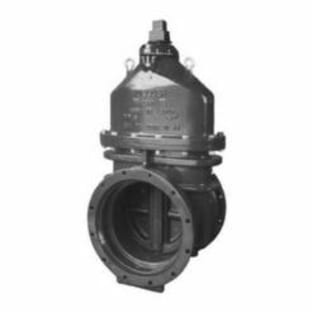 Mueller Co A-2361-19-8 Non Rising Stem Resilient Wedge Gate Valve, 8 in, Mechanical Joint x Flange, 125 lb, Ductile Iron Body