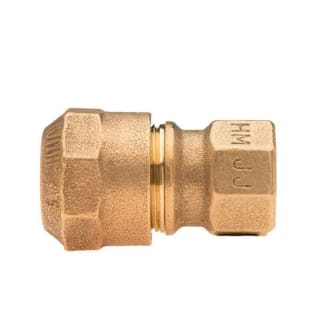 Mueller Co 110® H-15451N Low Lead Straight Coupling, 1-1/4 in Nominal, Compression x FNPT End Style, Brass