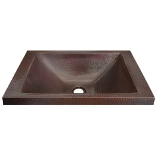 Native Trails CPS242 Hana Bathroom Sink, Rectangle Shape, 20 in L x 13 in W x 5 in H, Drop-In Mount, Copper, Antique Copper, Import