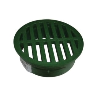 NDS® 13 Catch Basin Grate, 4-5/8 in Dia, 16.66/11.78 gpm, 4 in Pipe, Round Shape, Domestic