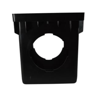 NDS® 1204 Catch Basin, 12 x 12 in, 4 Outlets, Polypropylene, Black, Domestic