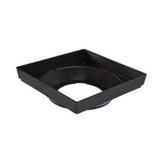 NDS® 1230 Low Profile Catch Basin Adapter With UV Inhibitor, 12 in, For Use With 1243, 1245, 1266 and 1889 Universal Outlet, 12 x 12 in Grate, 3, 4, 6 and 8 in Sewer, Drain and Corrugated Pipe, HIPS, Black, Domestic