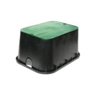 NDS® 117BC Standard Valve Box and Cover, 25-3/4 in L x 19 in W x 12 in H, Plastic