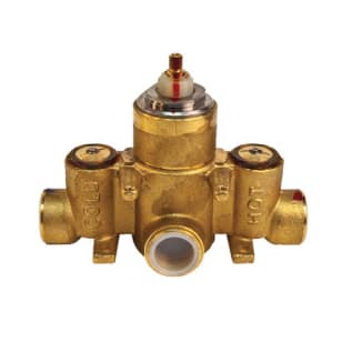Newport Brass® 1-540 Universal Thermostatic Rough-in Valve, 3/4 in FNPT Inlet x 3/4 in FNPT Outlet, 45 psi, 17.5 gpm, Brass Body