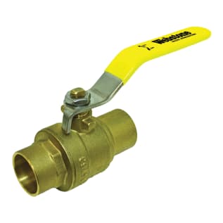 Webstone Clean Brass™ 51705 Ball Valve, 1-1/4 in Nominal, C End Style, Forged Brass Body, Full Port, PTFE Softgoods