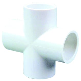NIBCO® L190600P 4635 Cross, 2-1/2 in Nominal, Slip End Style, SCH 40/STD, PVC, Domestic