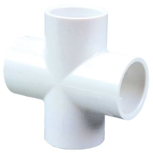 NIBCO® L190600P 4635 Cross, 2-1/2 in Nominal, Slip End Style, SCH 40/STD, PVC, Domestic