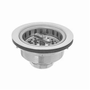 Dearborn® Spin-N-Lock 17 Sink Basket Strainer, Stainless Steel, Polished Chrome