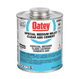 Oatey® 30923 Low VOC Special ABS Solvent Cement, 32 oz Container, Milky Clear, For Use With Upto 6 in Dia ABS Pipe and Fittings