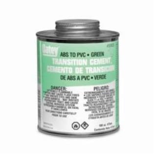 Oatey® 30925 Fast Setting Low VOC Medium Body ABS to PVC Transition Cement, 16 oz Container, Green