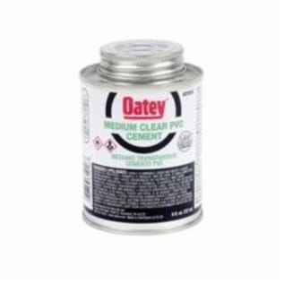 Oatey® 31018 Low VOC Medium Body PVC Cement, 8 oz Container, Clear, For Use With PVC Pipe