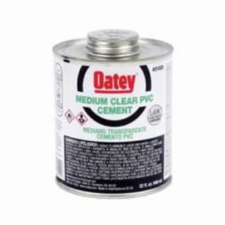 Oatey® 31020 Medium Body PVC Cement, 32 oz Container, Clear
