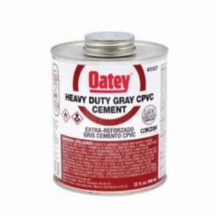 Oatey® 31037 Heavy Duty CPVC Cement, 32 oz Container, Gray, For Use With Hot and Cold Water System