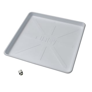 Oatey® 34067 Pan With Ribs, 28 x 30 in, For Use With Washing Machine, Polystyrene, White, Domestic