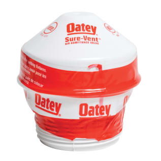 Oatey® Sure-Vent® 39020 Air Admittance Valve, 1-1/2 in Nominal, NPT End Style, 6 DFU Flow Rate, PVC Body, Domestic
