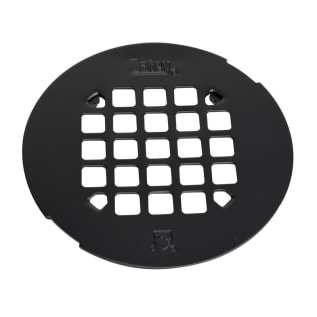 Oatey® 42422 Round Strainer, 4-1/4 in Nominal, Snap-in Connection, Stainless Steel, Matte Black