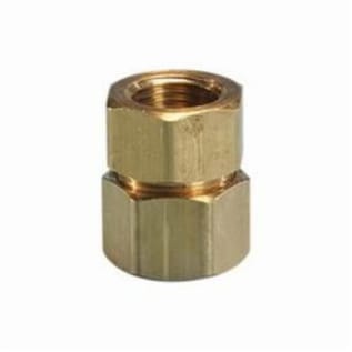 TracPipe® Counterstrike® AutoFlare® FGP-FSTF-750 Self-Flaring Straight Fitting, 3/4 in Nominal, FNPT x TracPipe® PS-II/CounterStrike® End Style, 1-3/4 in L, Brass, Domestic