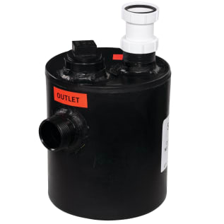Orion® 736000 T10 Cylindrical Point-Of-Use Dilution Tank, 1-1/2 x 2 in Inlet/Outlet, Black, Domestic
