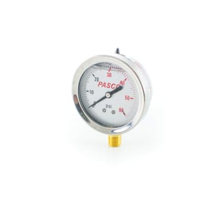 PASCO 1773 Pressure Gauge, 0 to 60 psi, 1/4 in MNPT Connection, 2-1/2 in Dial, +/- 3-2-3 %
