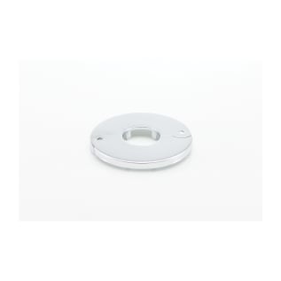 PASCO Sure Grip 2813 Economy Floor and Ceiling Plate Without Springs, 1 in IPS Thread, Steel, Polished Chrome