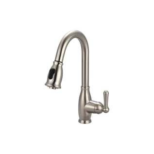 OLYMPIA K-5040-BN Pull-Down Kitchen Faucet, Accent, 1.8 gpm Flow Rate, PVD Brushed Nickel, 1 Handles, 1/3 Faucet Holes, Function: Traditional
