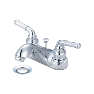 OLYMPIA L-7242 Accent Lavatory Faucet, Polished Chrome, 2 Handles, Brass Pop-Up Drain, 1.5 gpm Flow Rate