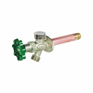 Prier® C-144D04 Diamond C-144 Freezeless Wall Hydrant With Anti-Siphon Vacuum Breaker, 1/2 in, MNPT x C, 360 deg Full Turn Wall Opening, Domestic