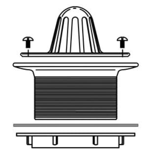 McGuire™ 1303 Beehive Urinal Strainer, For Use With 2 in Lead Caulk, Iron or Soil Pipe, Cast Brass, Polished Chrome