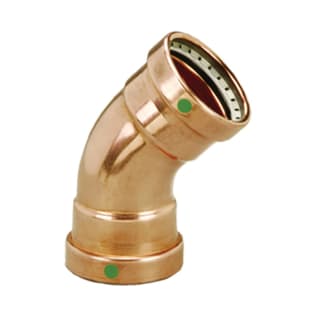 ProPress® 20663 45 deg Pipe Elbow, 4 in Nominal, Press End Style, Copper, Import