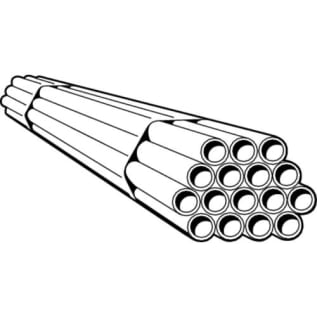 PureFlow® 35801 Model V5003.5 Straight PEX Tubing, 1-1/4 in Nominal, 20 ft L, White, Domestic