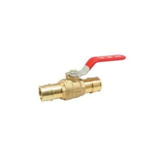 RWV® 5015AB 1 Ball Valve With Handle, 1 in, PEX Barb, 400 lb, Brass Body, Regular Port