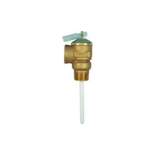 Cash Acme® 16372 NCLX-8 Temperature and Pressure Relief Valve, 3/4 in Nominal, MNPT x FNPT End Style, 150 psi Pressure, Bronze Body