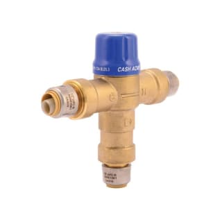 Sharkbite® Heatguard® 24548 HG110-D Thermostatic Mixing Valve, 1/2 in Inlet x 1/2 in Outlet, 230 psi, 1 to 20 gpm, Bronze Body, Domestic